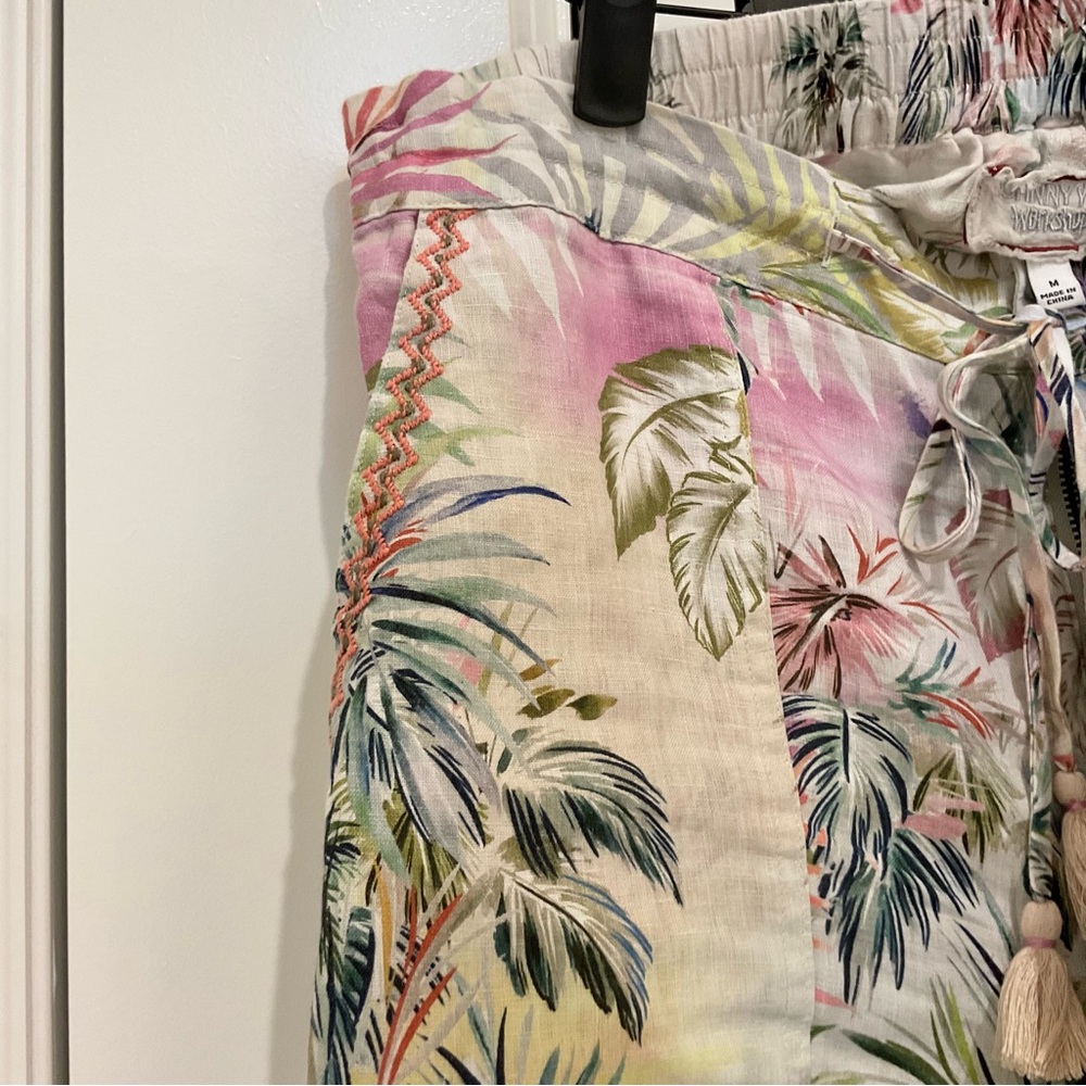 Johnny Was Tropical Linen Jacket & Shorts Set Size M, EUC - Picture 9 of 10